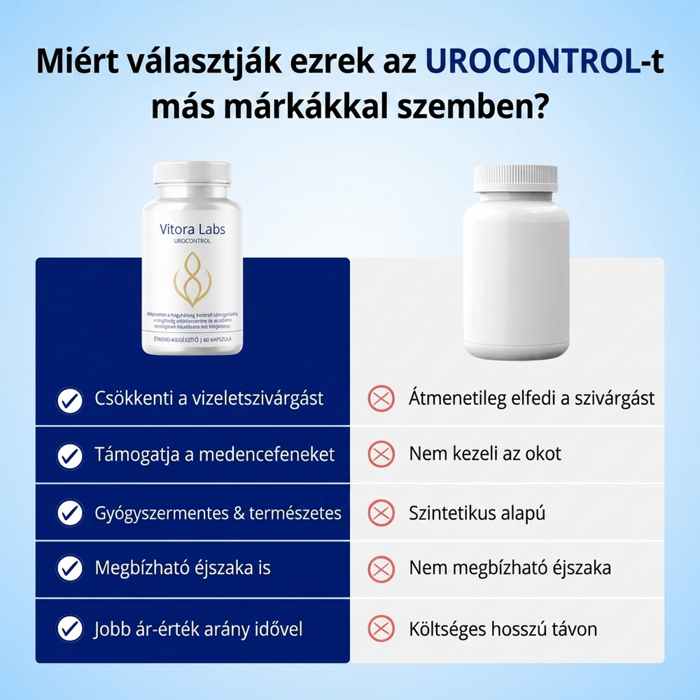 UroControl – Természetesen Csökkenti A Vizeletszivárgást És Az Éjszakai Vizelést