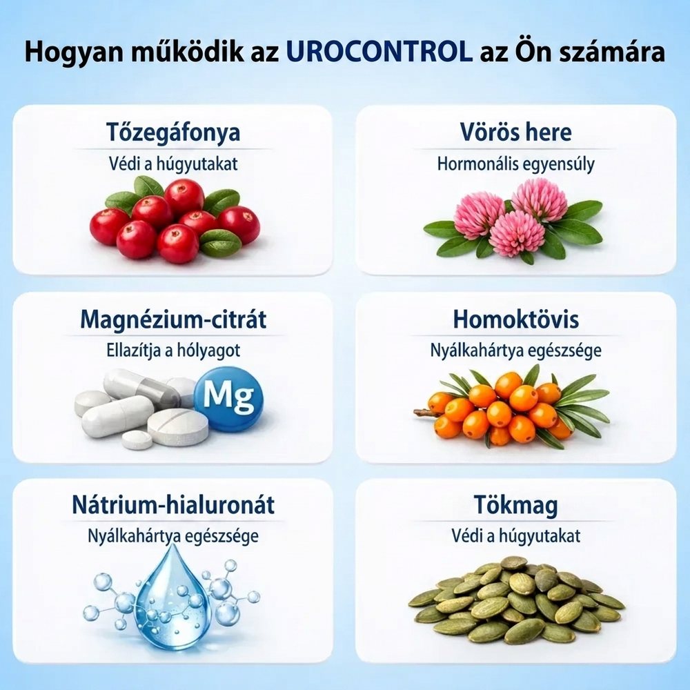 UroControl – Természetesen Csökkenti A Vizeletszivárgást És Az Éjszakai Vizelést
